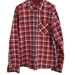 Mountain Hardwear Men’s Cotton Button Down Flannel Shirt, Size Large